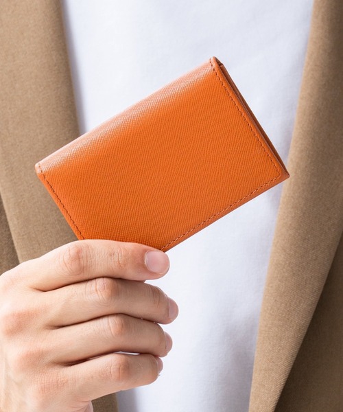 MURA（ムラ）の「サフィアーノレザー 本革 名刺入れ（名刺入れ・メンズ・キャメル/グリーン/ブラック/ダークブラウン・FREE）」の4枚目の写真