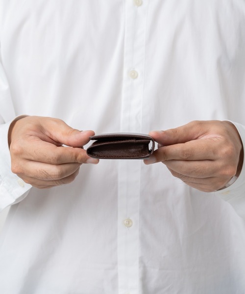 MURA（ムラ）の「サフィアーノレザー 本革 名刺入れ（名刺入れ・メンズ・キャメル/グリーン/ブラック/ダークブラウン・FREE）」の6枚目の写真