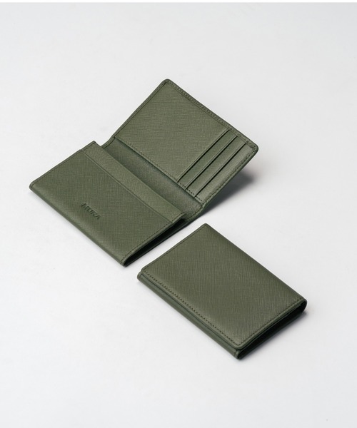 MURA（ムラ）の「サフィアーノレザー 本革 名刺入れ（名刺入れ・メンズ・キャメル/グリーン/ブラック/ダークブラウン・FREE）」の9枚目の写真