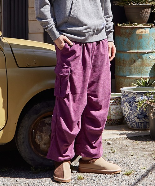 チャイハネ（チャイハネ）の「【チャイハネ】コデロムMEN'Sパンツ（カーゴパンツ・メンズ・カーキ/ベージュ/パープル/ホワイト系その他/マスタード・FREE）」の4枚目の写真