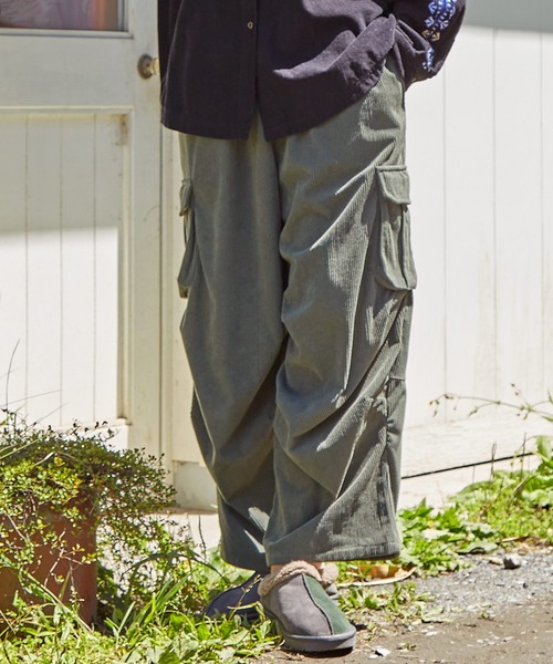 チャイハネ（チャイハネ）の「【チャイハネ】コデロムMEN'Sパンツ（カーゴパンツ・メンズ・カーキ/ベージュ/パープル/ホワイト系その他/マスタード・FREE）」の3枚目の写真