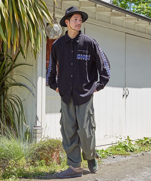 チャイハネ（チャイハネ）の「【チャイハネ】コデロムMEN'Sパンツ（カーゴパンツ・メンズ・カーキ/ベージュ/パープル/ホワイト系その他/マスタード・FREE）」の18枚目の写真