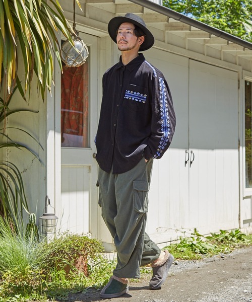 チャイハネ（チャイハネ）の「【チャイハネ】コデロムMEN'Sパンツ（カーゴパンツ・メンズ・カーキ/ベージュ/パープル/ホワイト系その他/マスタード・FREE）」の19枚目の写真