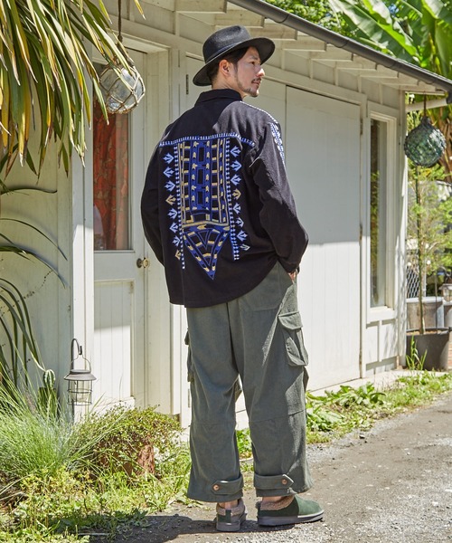 チャイハネ（チャイハネ）の「【チャイハネ】コデロムMEN'Sパンツ（カーゴパンツ・メンズ・カーキ/ベージュ/パープル/ホワイト系その他/マスタード・FREE）」の20枚目の写真