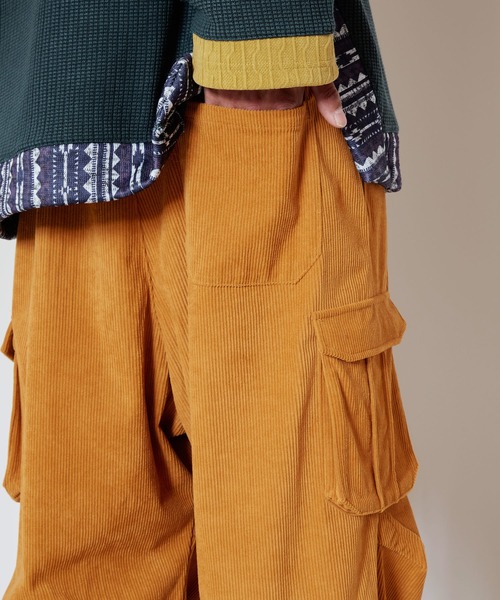 チャイハネ（チャイハネ）の「【チャイハネ】コデロムMEN'Sパンツ（カーゴパンツ・メンズ・カーキ/ベージュ/パープル/ホワイト系その他/マスタード・FREE）」の10枚目の写真