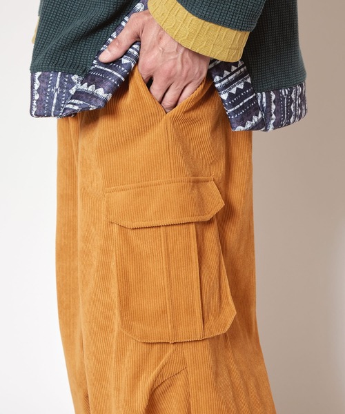 チャイハネ（チャイハネ）の「【チャイハネ】コデロムMEN'Sパンツ（カーゴパンツ・メンズ・カーキ/ベージュ/パープル/ホワイト系その他/マスタード・FREE）」の12枚目の写真