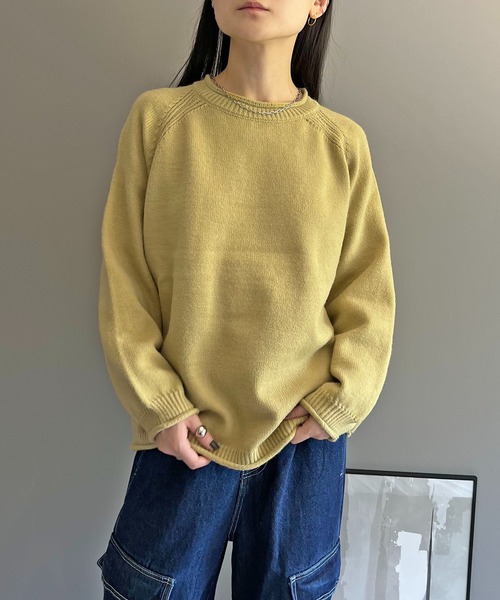 Jewelobe(ジュエローブ)の「エッジカールボリュームオーバーニット(ニット/セーター・レディース・ピンク/グリーン/レッド/ホワイト・FREE)」の2枚目の写真