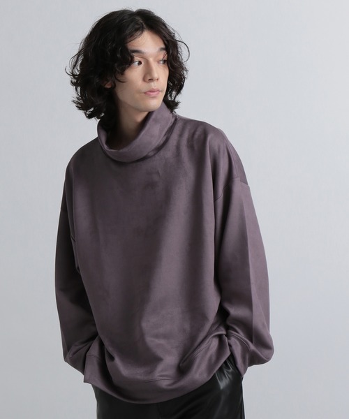 HARE（ハレ）の「スウェードライクオフタートル(HARE)（スウェット・メンズ・パープル/グレー/ブラック・SMALL/MEDIUM）」の6枚目の写真