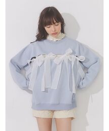 merry jenny | ribbon カットアウトトレーナー(スウェット)