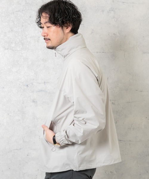 URBAN RESEARCH ROSSO MEN(アーバンリサーチロッソメン)の「『UR TECH POLIsh POLI』『ユニセックス』ハーフジップアノラック(ミリタリージャケット・メンズ・ブラック/ホワイト系その他・MEDIUM/LARGE)」の22枚目の写真