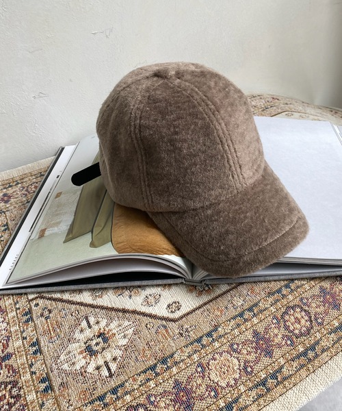 DouDou（ドゥドゥ）の「【WEB限定】 シャギーファーキャップ（キャップ・レディース・モカ/ブラック・FREE）」の4枚目の写真