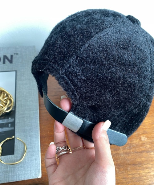 DouDou（ドゥドゥ）の「【WEB限定】 シャギーファーキャップ（キャップ・レディース・モカ/ブラック・FREE）」の13枚目の写真