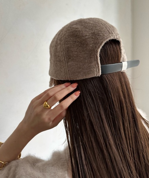 DouDou（ドゥドゥ）の「【WEB限定】 シャギーファーキャップ（キャップ・レディース・モカ/ブラック・FREE）」の9枚目の写真