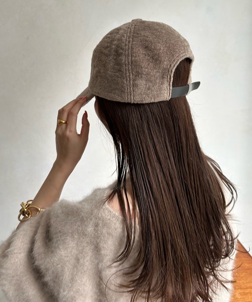 DouDou（ドゥドゥ）の「【WEB限定】 シャギーファーキャップ（キャップ・レディース・モカ/ブラック・FREE）」の10枚目の写真