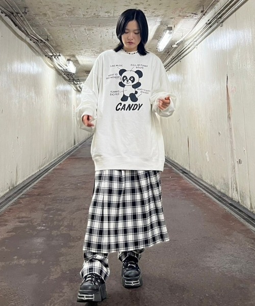Candy Stripper(キャンディストリッパー)の「PEPE MANUAL SWEAT ワンピース(スウェット・レディース・オフホワイト/ブラック・2)」の12枚目の写真