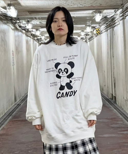Candy Stripper(キャンディストリッパー)の「PEPE MANUAL SWEAT ワンピース(スウェット・レディース・オフホワイト/ブラック・2)」の13枚目の写真