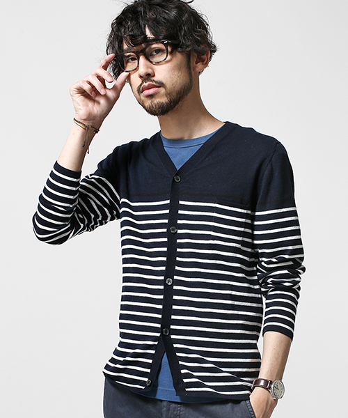 NANO universe（ナノユニバース）の「Cool Max B.DカーディガンL/S（カーディガン/ボレロ・メンズ・ブラック/ホワイト/ネイビー・SMALL/MEDIUM/LARGE/X-LARGE）」の3枚目の写真