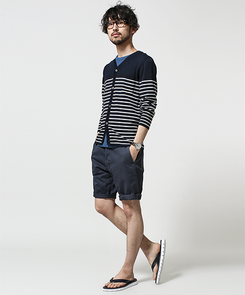 NANO universe（ナノユニバース）の「Cool Max B.DカーディガンL/S（カーディガン/ボレロ・メンズ・ブラック/ホワイト/ネイビー・SMALL/MEDIUM/LARGE/X-LARGE）」の12枚目の写真