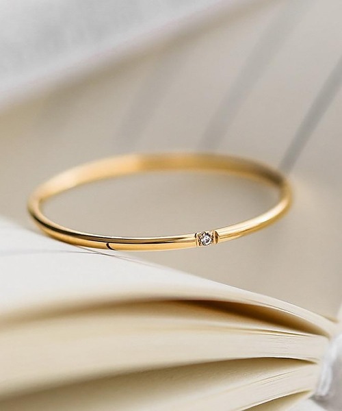 ABBEY MARKET(アビーマーケット)の「金属アレルギー対応 ステンレスリング サージカルステンレス 1mmシンプルリング 華奢リング(リング・レディース・ゴールド系その他/ゴールド・18号/14号/11号/9号/16号)」の4枚目の写真