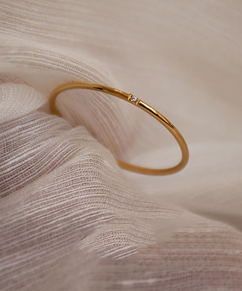 ABBEY MARKET(アビーマーケット)の「金属アレルギー対応 ステンレスリング サージカルステンレス 1mmシンプルリング 華奢リング(リング・レディース・ゴールド系その他/ゴールド・18号/14号/11号/9号/16号)」の5枚目の写真