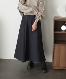 FREE'S MART | ハイウエストサーキュラーデニムロングスカート(デニムスカート)