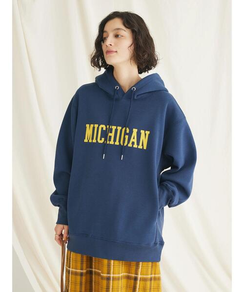 CRAFT STANDARD BOUTIQUE(クラフトスタンダードブティック)の「【男女兼用】裏起毛プリントパーカー(Tシャツ/カットソー・メンズ・ネイビー/オートミール/杢グレー・L/M)」の6枚目の写真