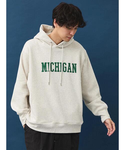 CRAFT STANDARD BOUTIQUE(クラフトスタンダードブティック)の「【男女兼用】裏起毛プリントパーカー(Tシャツ/カットソー・メンズ・ネイビー/オートミール/杢グレー・L/M)」の8枚目の写真