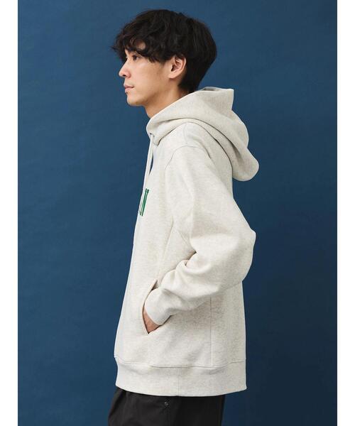 CRAFT STANDARD BOUTIQUE(クラフトスタンダードブティック)の「【男女兼用】裏起毛プリントパーカー(Tシャツ/カットソー・メンズ・ネイビー/オートミール/杢グレー・L/M)」の9枚目の写真