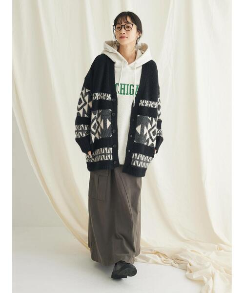 CRAFT STANDARD BOUTIQUE(クラフトスタンダードブティック)の「【男女兼用】裏起毛プリントパーカー(Tシャツ/カットソー・メンズ・ネイビー/オートミール/杢グレー・L/M)」の15枚目の写真