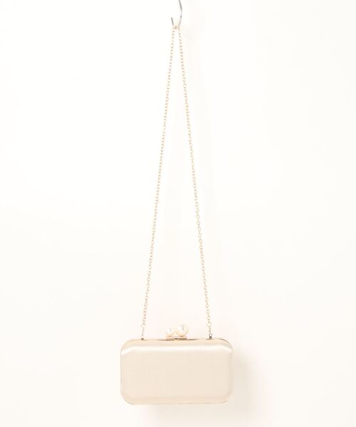 Cupid Heart（キューピッドハート）の「【Cupid Heart】結婚式bag！ベロアパールハードクラッチバッグ（クラッチバッグ・レディース・ベージュ/ピンクベージュ/ブラック・MEDIUM）」の21枚目の写真