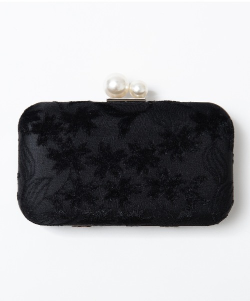 Cupid Heart（キューピッドハート）の「【Cupid Heart】結婚式bag！ベロアパールハードクラッチバッグ（クラッチバッグ・レディース・ベージュ/ピンクベージュ/ブラック・MEDIUM）」の11枚目の写真