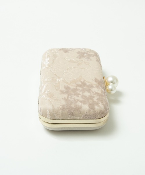 Cupid Heart（キューピッドハート）の「【Cupid Heart】結婚式bag！ベロアパールハードクラッチバッグ（クラッチバッグ・レディース・ベージュ/ピンクベージュ/ブラック・MEDIUM）」の20枚目の写真