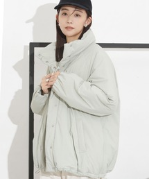 NANO universe | 撥水加工・機能中綿 スタンドカラーオーバーミドルコート(ブルゾン)