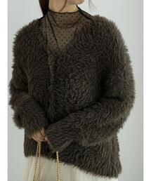 Te chichi | シャギーミドルVネックカーディガン(カーディガン/ボレロ)