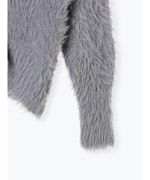 Te chichi（テチチ）の「シャギーミドルVネックカーディガン（カーディガン/ボレロ・レディース・チャコールグレー/ベージュ/グレー・F）」の16枚目の写真