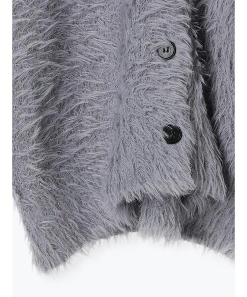 Te chichi（テチチ）の「シャギーミドルVネックカーディガン（カーディガン/ボレロ・レディース・チャコールグレー/ベージュ/グレー・F）」の17枚目の写真