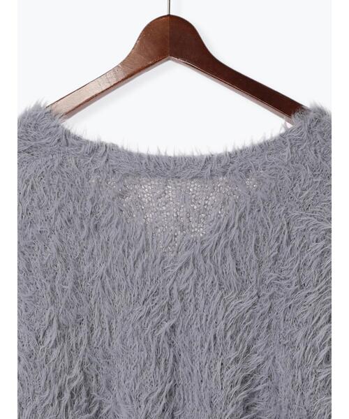 Te chichi（テチチ）の「シャギーミドルVネックカーディガン（カーディガン/ボレロ・レディース・チャコールグレー/ベージュ/グレー・F）」の18枚目の写真