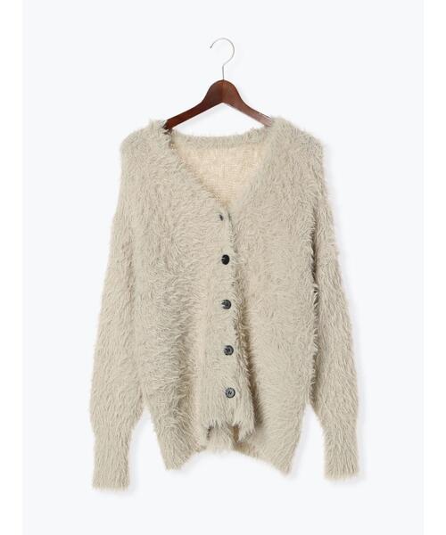 Te chichi（テチチ）の「シャギーミドルVネックカーディガン（カーディガン/ボレロ・レディース・チャコールグレー/ベージュ/グレー・F）」の20枚目の写真