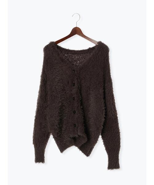 Te chichi（テチチ）の「シャギーミドルVネックカーディガン（カーディガン/ボレロ・レディース・チャコールグレー/ベージュ/グレー・F）」の21枚目の写真