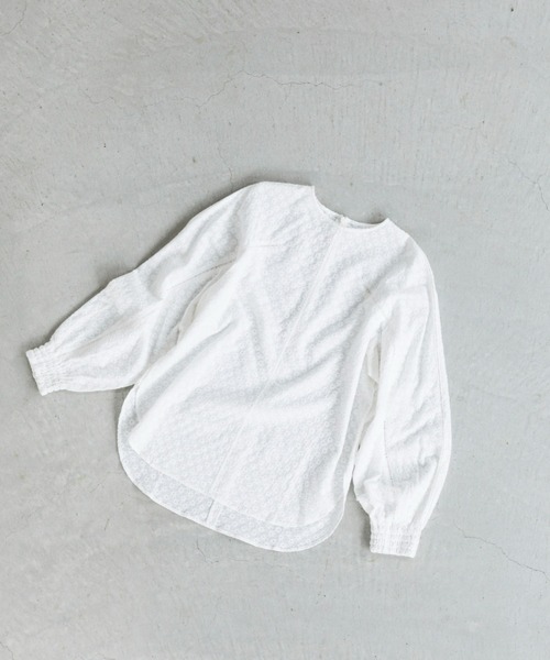 ooju（オージュ）の「【ooju】フラワーレースブラウス（レディース）（シャツ/ブラウス・レディース・ホワイト・SMALL）」の5枚目の写真