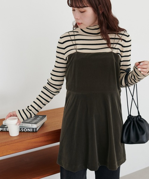 DISCOAT（ディスコート）の「ベロアキャミチュニック（キャミソール