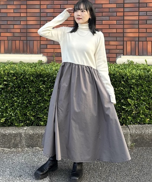 VivienneWestwood　異素材ドッキングワンピース VivienneWestwood 異素材ドッキングワンピース - メルカリ