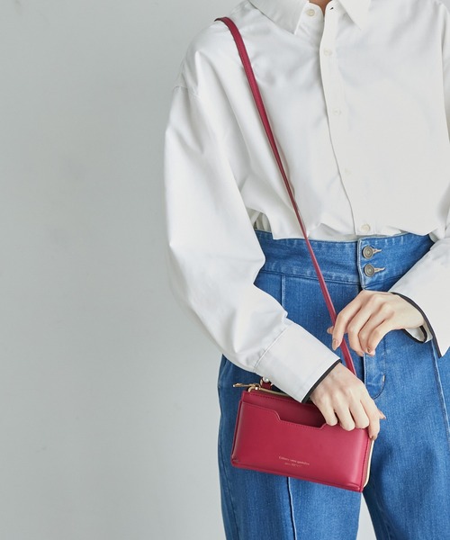 ROPE' PICNIC（ロペピクニック）の「横型スマホウォレットショルダーバッグ（ショルダーバッグ・レディース・キナリ/ブラック/ピンク系その他2/グリーン系その他・FREE）」の4枚目の写真