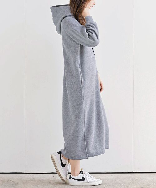 rps（アールピーエス）の「裏起毛パーカーワンピース（ワンピース・レディース・ブラック系その他4/ブラック/グレー系その他・フリー）」の7枚目の写真