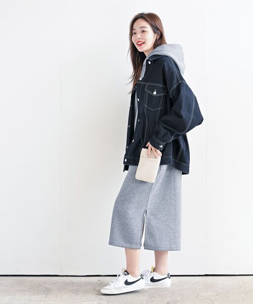 rps（アールピーエス）の「裏起毛パーカーワンピース（ワンピース・レディース・ブラック系その他4/ブラック/グレー系その他・フリー）」の13枚目の写真