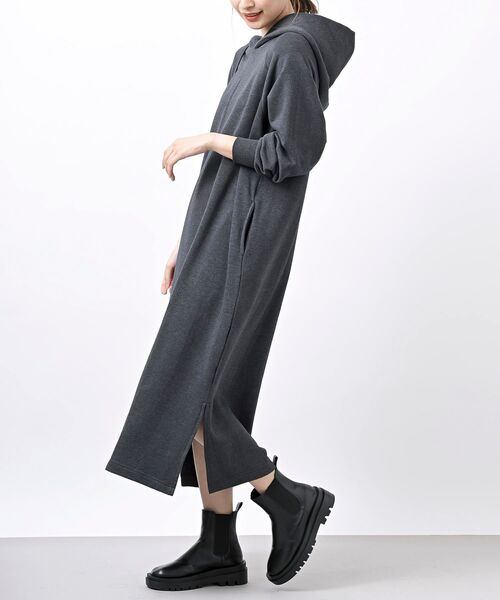 rps（アールピーエス）の「裏起毛パーカーワンピース（ワンピース・レディース・ブラック系その他4/ブラック/グレー系その他・フリー）」の15枚目の写真