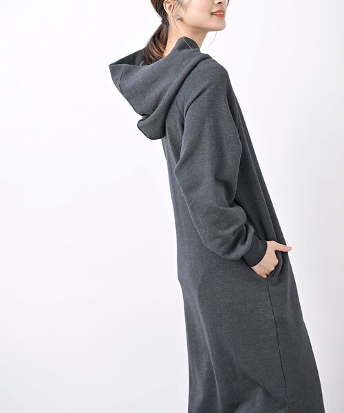 rps（アールピーエス）の「裏起毛パーカーワンピース（ワンピース・レディース・ブラック系その他4/ブラック/グレー系その他・フリー）」の21枚目の写真