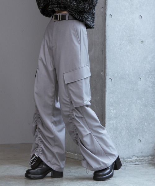 PAGEBOY（ページボーイ）の「フロントドロストパンツ（その他パンツ・レディース・ブラック/ブルー/グレイッシュベージュ・FREE）」の8枚目の写真