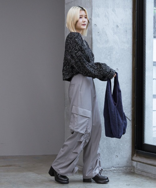 PAGEBOY（ページボーイ）の「フロントドロストパンツ（その他パンツ・レディース・ブラック/ブルー/グレイッシュベージュ・FREE）」の12枚目の写真