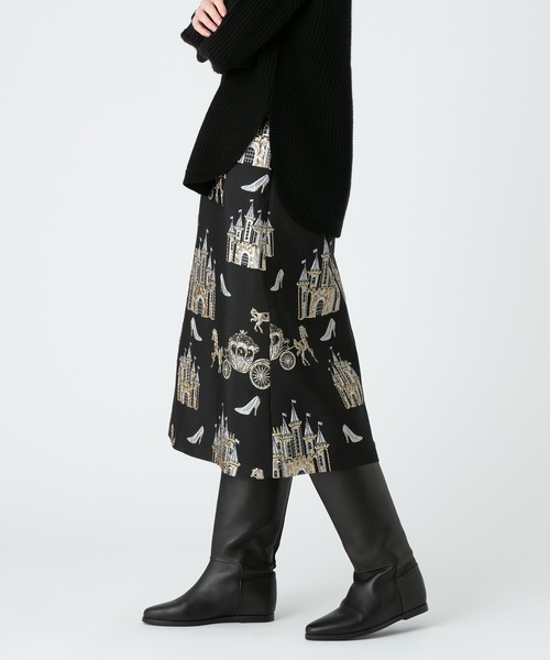 【極美品】23AW ルルウィルビー シャトージャガードスカート 刺繍 ミモレ丈 LOULOU WILLOUGHBY（ルルウィルビー）の「【LOULOU WILLOUGHBY